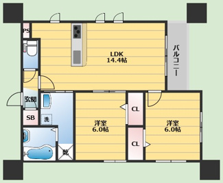 【間取り】 | D-residence石橋