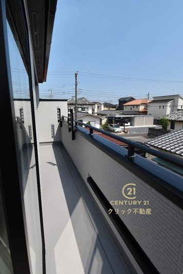 ブルーミングガーデン  水戸市堀町　4期　限定1棟！のバルコニー|日当たり良好なバルコニーです。気分転換に出るだけでも、晴れた日にお洗濯物やお布団を一気に干すのも気持ちがいい♪