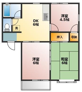 ヒルトップ本郷 Bの間取り