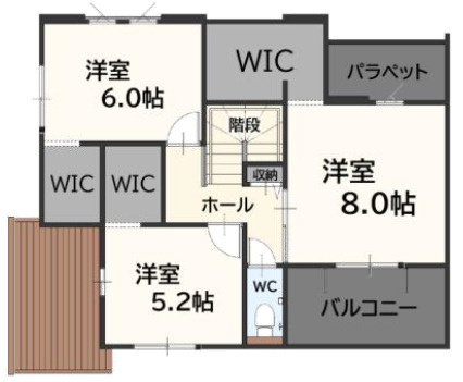 新宮町大字湊4期 1号棟の間取り