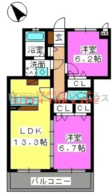 ステラ蔵上【キャッシュバック対象物件】の間取り