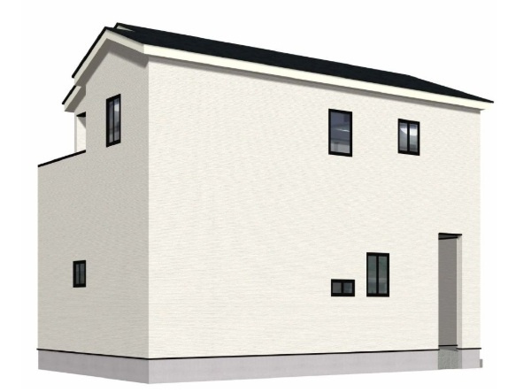 前原北2丁目　新築戸建　2棟の外観パース|2号棟