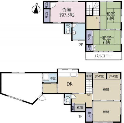 【間取り】 | 熱海市下多賀　戸建