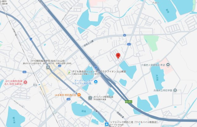 明石市魚住町清水　中古戸建の地図