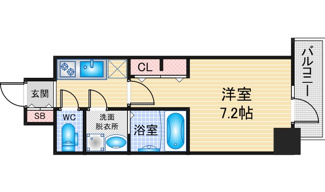 【間取り】 | S-RESIDENCE名古屋菊井aline | 略図の為、現状優先
