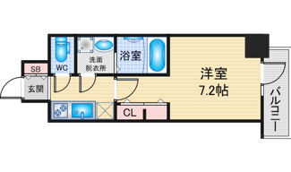 【間取り】 | S-RESIDENCE名古屋菊井aline | 略図の為、現状優先