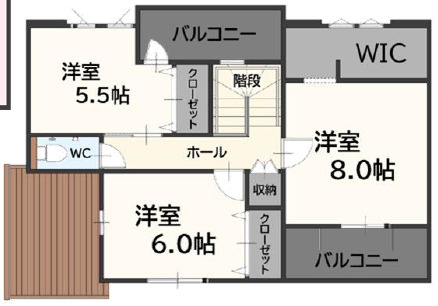 新宮町大字湊4期 2号棟の間取り