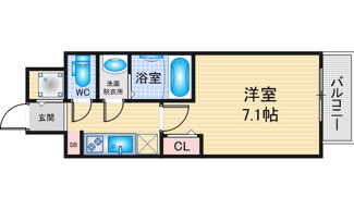 【間取り】 | S-RESIDENCE名古屋菊井aline | 略図の為、現状優先
