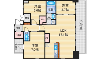 【間取り】 | S-RESIDENCE名古屋菊井aline | 略図の為、現状優先