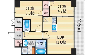 【間取り】 | S-RESIDENCE名古屋菊井aline | 略図の為、現状優先