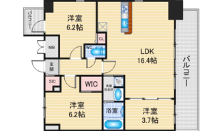 【間取り】 | S-RESIDENCE名古屋菊井aline | 略図の為、現状優先