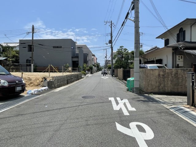 芦屋市親王塚町　売土地　約72坪の前面道路含む現地写真