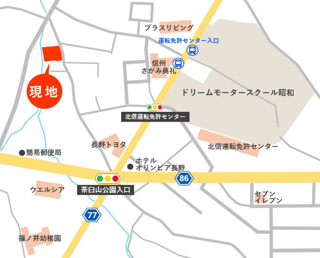 東邦ピュアコート川中島町原Ⅲ（3）の地図