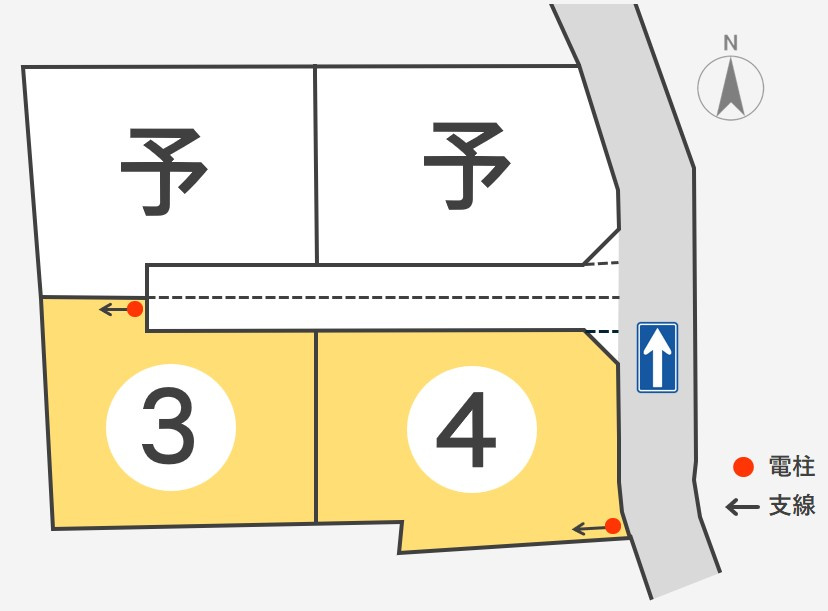 東邦ピュアコート川中島町原Ⅲ（3）の土地図