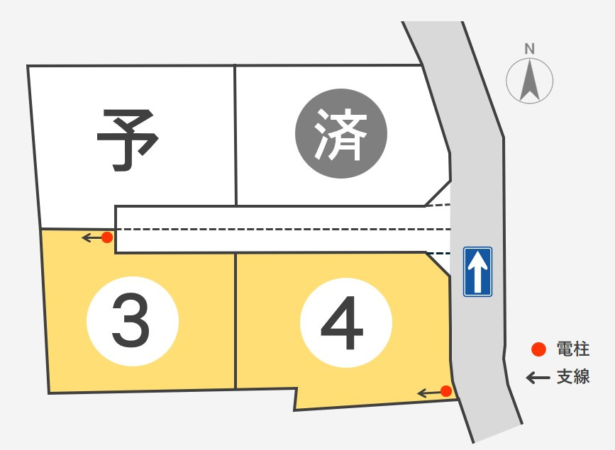 東邦ピュアコート川中島町原Ⅲ（3）の土地図