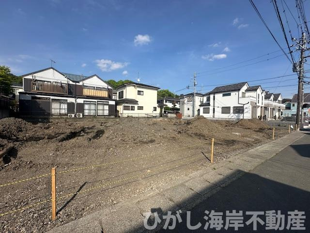 茅ヶ崎市甘沼　売地　全4区画の外観|4月24日撮影　造成工事中　現地外観
