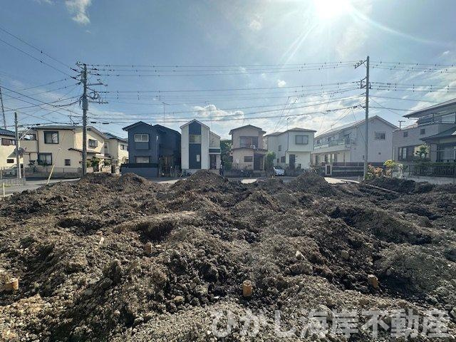 茅ヶ崎市甘沼　売地　全4区画の展望|4月24日撮影　造成工事中　現地外観