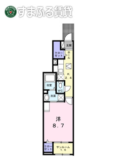 【間取り】 | レガーロ　岡崎市中島町
