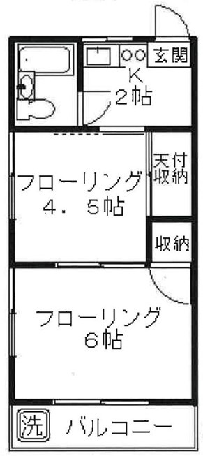阿部コーポラスの間取り