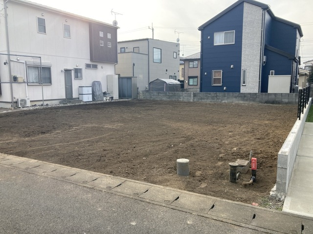 リーブルガーデン  水戸市堀町　第23　限定1棟！の前面道路含む現地写真|敷地面積約63坪。東側4メートル公道。