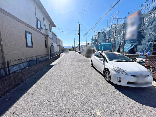 新築戸建・新築建売　郡山市御前南4丁目第2　朝日が丘小・第七中の前面道路含む現地写真