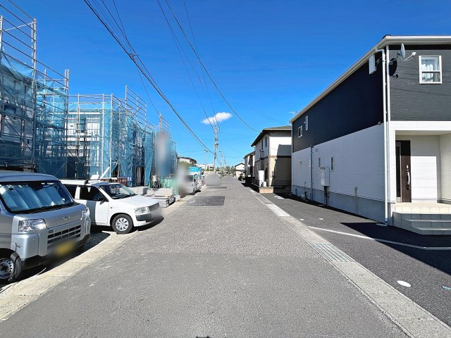新築戸建・新築建売　郡山市御前南4丁目第2　朝日が丘小・第七中の前面道路含む現地写真
