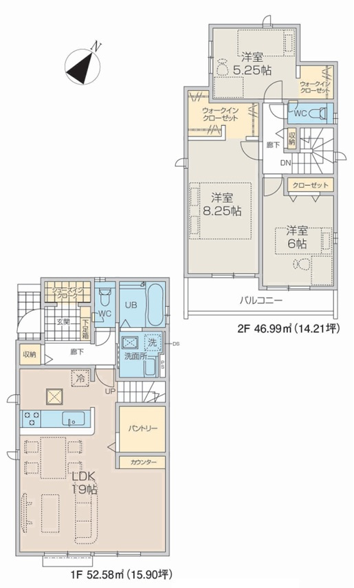 【サンスターホーム】羽村市羽加美3丁目　新築12号棟の間取り