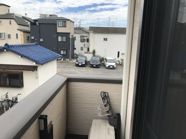 ハイツマコトCのバルコニー