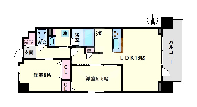 Fortuna yuhigaokaの間取り|Fortuna yuhigaoka　間取り