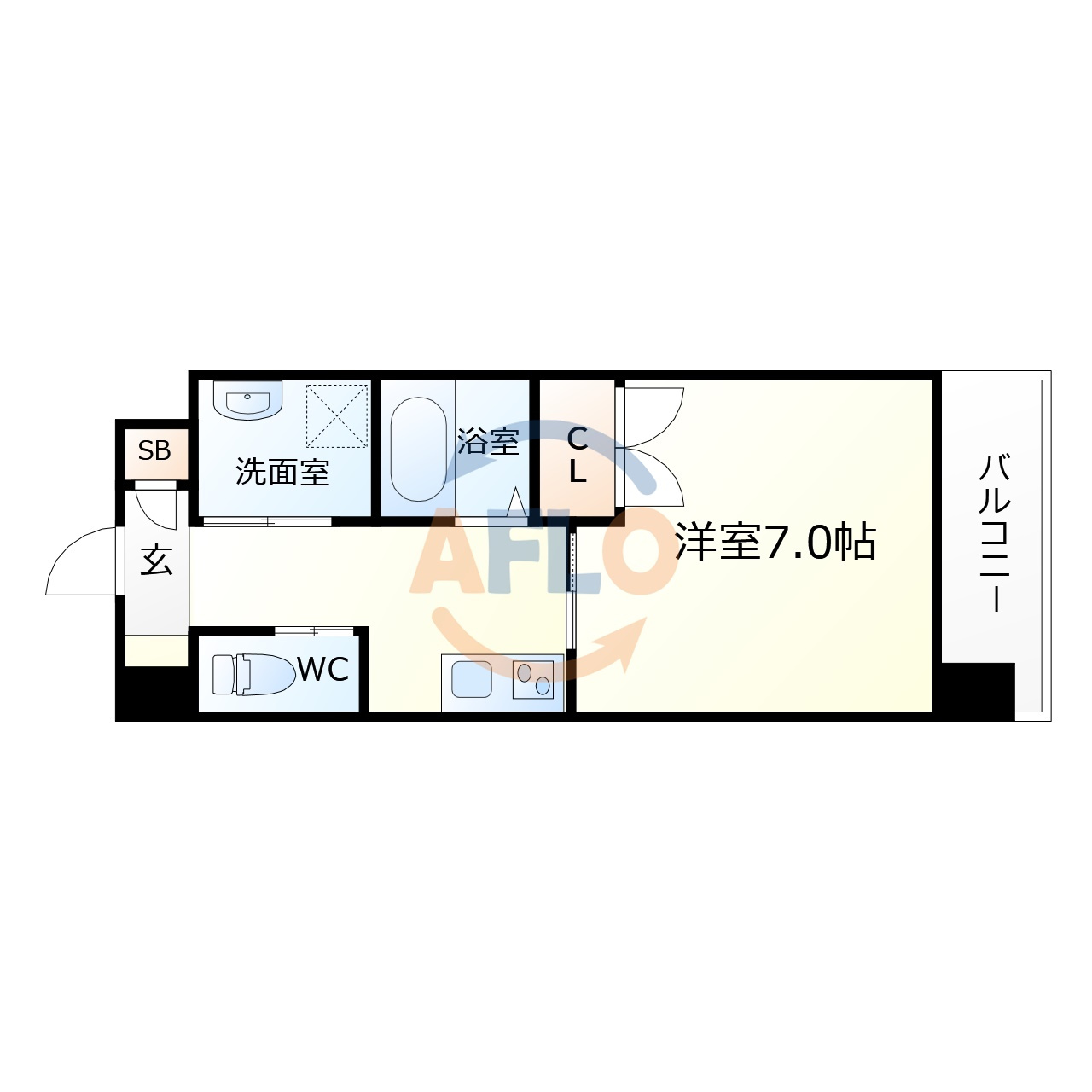 マンスフィールド桃谷の間取り|マンスフィールド桃谷　間取り