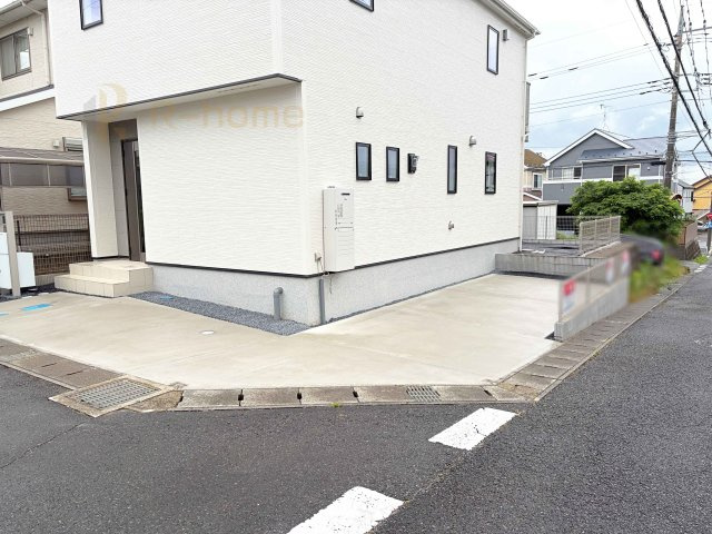 我孫子市南新木1丁目1期　新築戸建て　1号棟の駐車場|カースペースは2台お停めいただけます♪