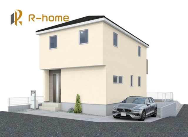 我孫子市南新木1丁目1期　新築戸建て　1号棟の外観パース|2026年6月完成予定！近隣の同仕様完成物件をご見学いただけます♪