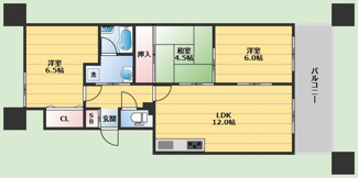 【間取り】 | 新千里ハイツこうじ