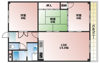 【間取り】 | 清秀レジデンス