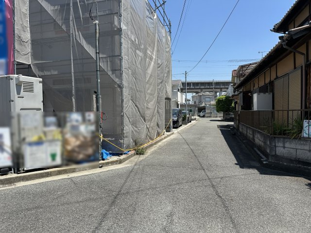 明石市魚住町西岡新築戸建の前面道路含む現地写真|現地撮影日‎2026‎年‎4‎月‎4‎日