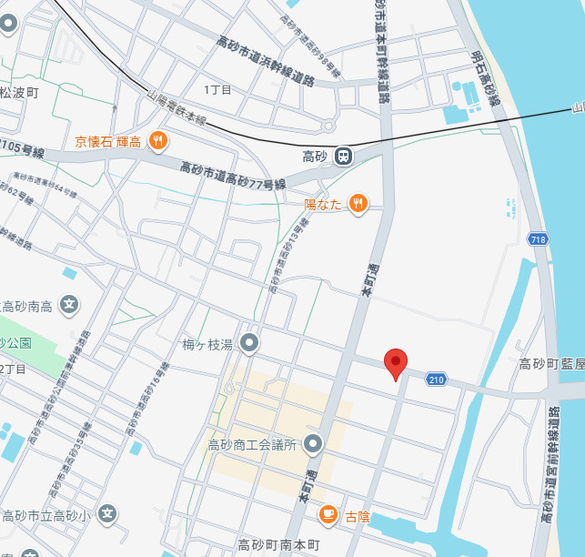 高砂市高砂町藍屋町　中古戸建の地図