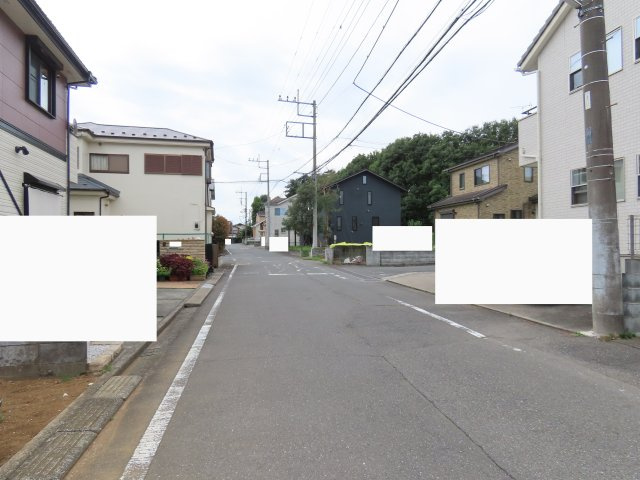 川越市かすみ野売地の前面道路含む現地写真