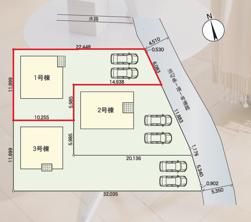 Cradlegarden　 高萩市高萩　第2　1の前面道路含む現地写真|敷地面積約61坪。ゆとりある広さの駐車スペース。気になる他の物件と合わせての現地ご案内も可能です。お気軽にお問い合わせください。

