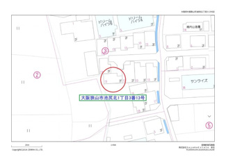 【地図】 | 大阪狭山市池尻北・一戸建て