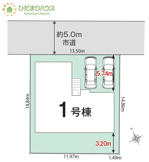 【区画図】 | 我孫子市古戸01期　新築戸建 | 時間がない時もらくらくと車の出し入れができる並列駐車場を完備！！