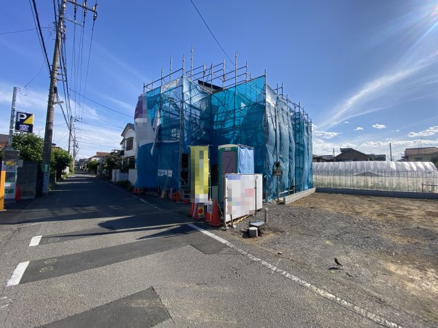 新築戸建て　東村山秋津町20期の前面道路含む現地写真