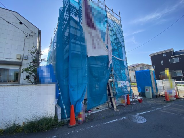 新築戸建て　東村山秋津町20期の前面道路含む現地写真