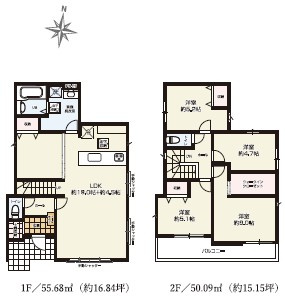 越谷市大林14期　新築戸建の間取り