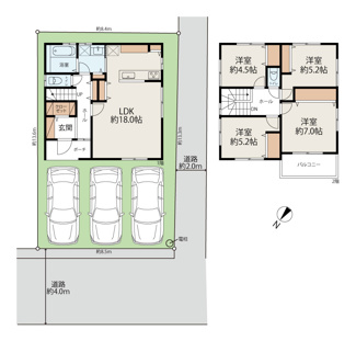 【間取り】 | 【プレイワーク千原町1丁目】条東小・新築建売・土地35坪・4LDK | 間取りです♪