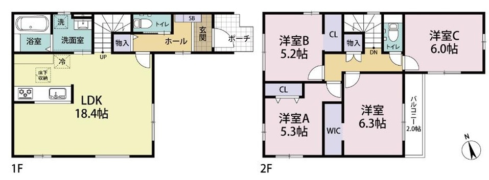 神戸市垂水区霞ヶ丘7丁目の間取り|4LDKで広々♪