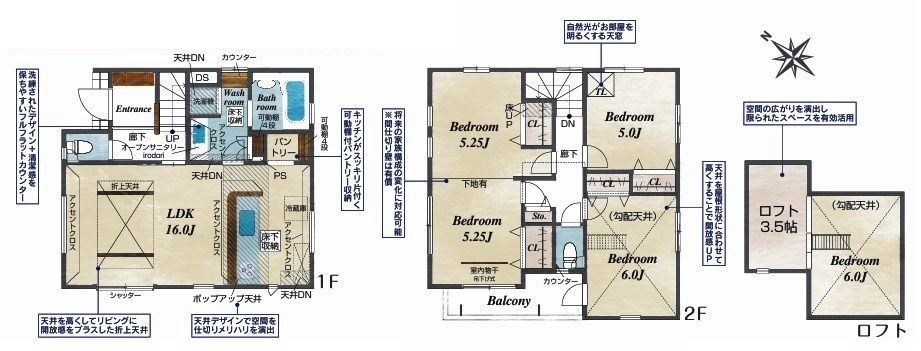 川越市岸町2丁目　新築分譲　東武東上線『川越駅』徒歩18分　【仙波小学区】の間取り