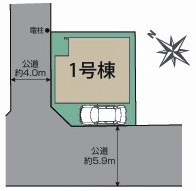川越市岸町2丁目　新築分譲　東武東上線『川越駅』徒歩18分　【仙波小学区】の区画図