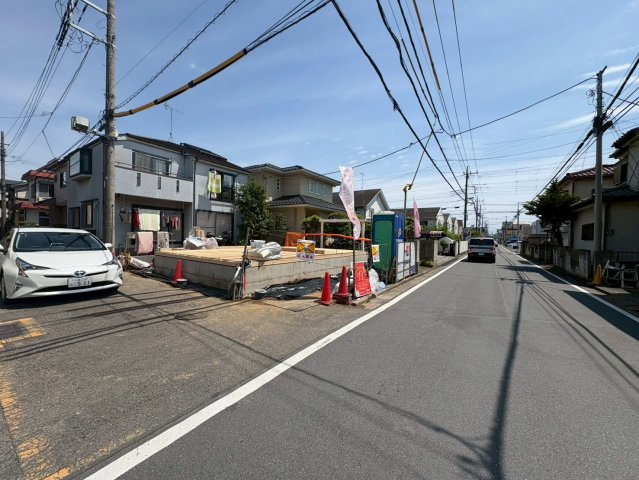 川越市岸町2丁目　新築分譲　東武東上線『川越駅』徒歩18分　【仙波小学区】の前面道路含む現地写真