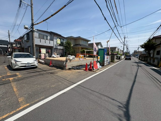 川越市岸町2丁目　新築分譲　東武東上線『川越駅』徒歩18分　【仙波小学区】の前面道路含む現地写真