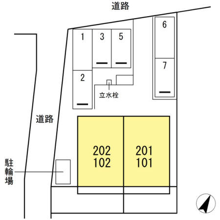 シャルムＡＺＯＮＯの区画図